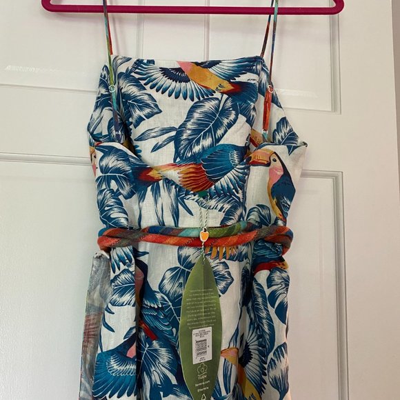 Farm Rio Flying Toucans Open Back Dress, NWT - Picture 5 of 6